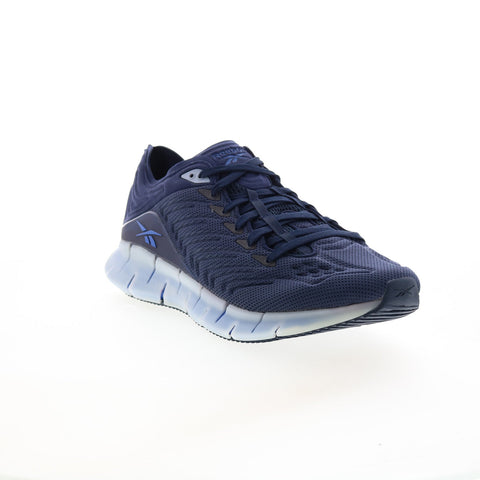 Reebok Zig Kinetica FW5292 Mens Blue Canvas Athletic Running Shoes