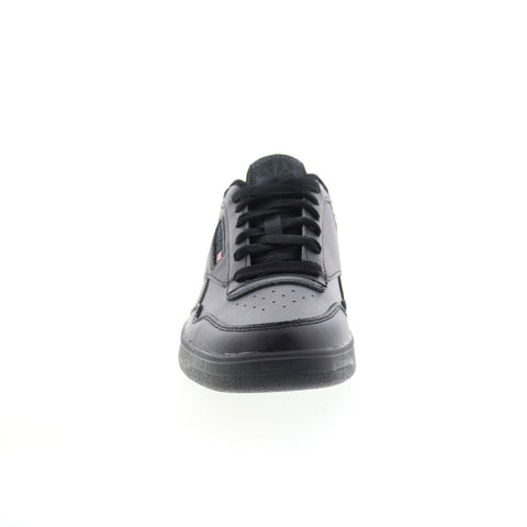 Reebok Club Memt FW8205 Mens Black Leather Lace Up Lifestyle Sneakers Shoes