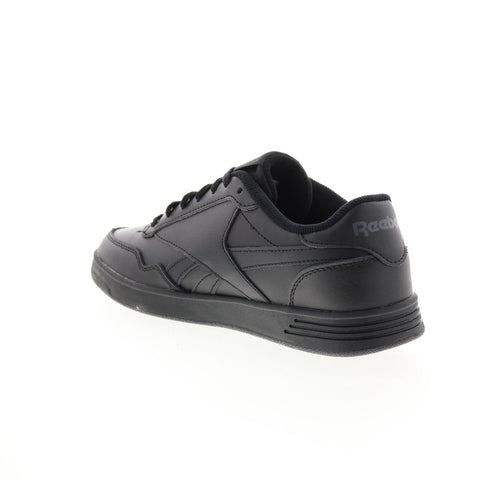 Reebok Club Memt FW8205 Mens Black Leather Lace Up Lifestyle Sneakers Shoes