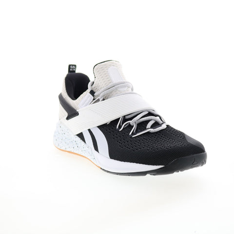 Reebok Nano X Froning FX2330 Mens Black Canvas Athletic Cross Training Shoes