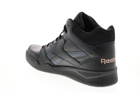 Reebok Royal BB4500 HI2 FX2366 Womens Black Leather Basketball Inspired Sneakers Shoes