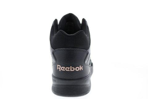 Reebok Royal BB4500 HI2 FX2366 Womens Black Leather Basketball Inspired Sneakers Shoes