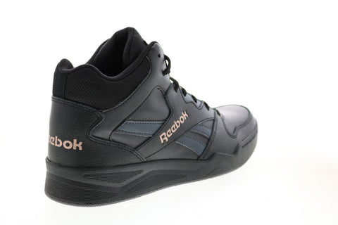 Reebok Royal BB4500 HI2 FX2366 Womens Black Leather Basketball Inspired Sneakers Shoes