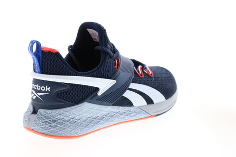 Reebok Nano X Froning FX3230 Mens Blue Mesh Athletic Cross Training Shoes