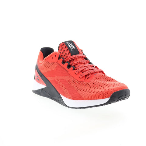 Reebok Nano X1 FX3244 Mens Red Canvas Lace Up Athletic Cross Training Shoes