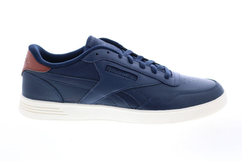Reebok Club Memt FX9138 Mens Blue Leather Lifestyle Sneakers Shoes