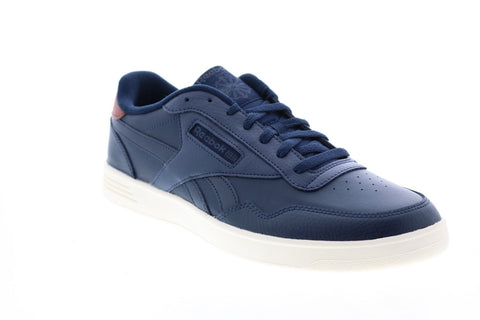 Reebok Club Memt FX9138 Mens Blue Leather Lifestyle Sneakers Shoes