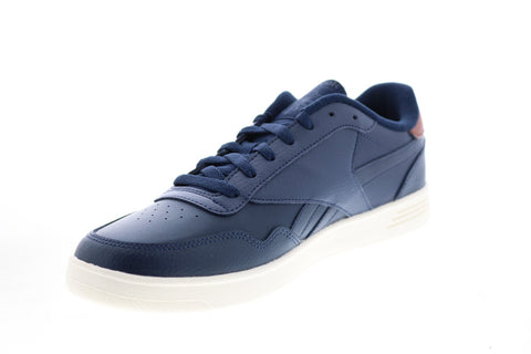 Reebok Club Memt FX9138 Mens Blue Leather Lifestyle Sneakers Shoes