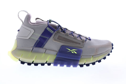 Reebok Zig Kinetica Edge FX9663 Mens Gray Canvas Athletic Running Shoes 