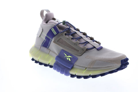 Reebok Zig Kinetica Edge FX9663 Mens Gray Canvas Athletic Running Shoes 