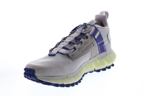 Reebok Zig Kinetica Edge FX9663 Mens Gray Canvas Athletic Running Shoes 
