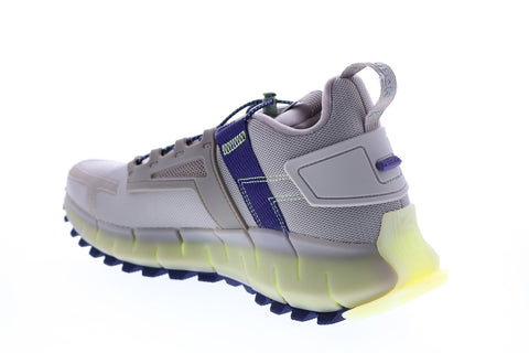 Reebok Zig Kinetica Edge FX9663 Mens Gray Canvas Athletic Running Shoes 