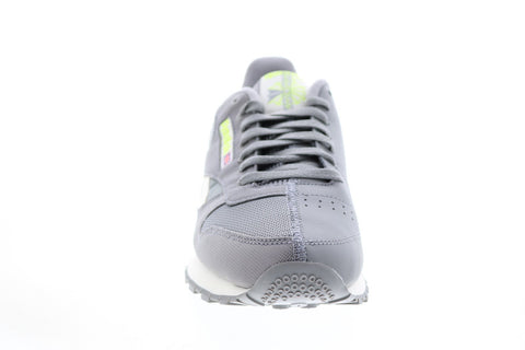 Reebok Classic Leather FY7550 Mens Gray Leather Lifestyle Sneakers Shoes 