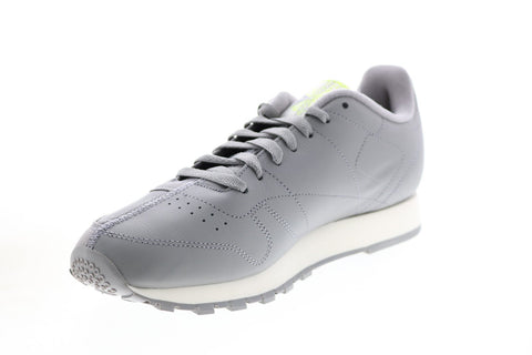 Reebok Classic Leather FY7550 Mens Gray Leather Lifestyle Sneakers Shoes 