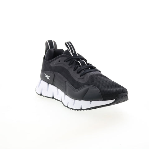Reebok Zig Dynamica Int FY9677 Mens Black Canvas Athletic Running Shoes