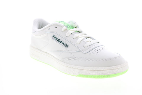 Reebok Club C 85 FZ0173 Mens Beige Leather Lifestyle Sneakers Shoes