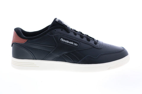 Reebok Club Memt FZ0482 Mens Black Leather Lifestyle Sneakers Shoes