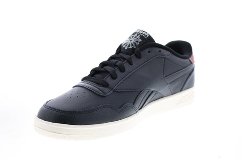 Reebok Club Memt FZ0482 Mens Black Leather Lifestyle Sneakers Shoes