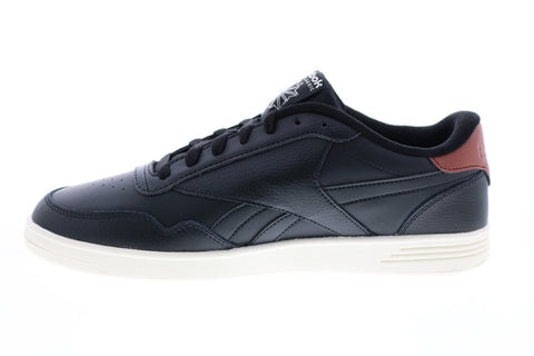 Reebok Club Memt FZ0482 Mens Black Leather Lifestyle Sneakers Shoes