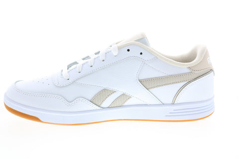 Reebok Club MEMT FZ0807 Mens White Leather Lace Up Lifestyle Sneakers Shoes 