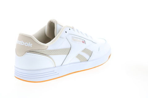Reebok Club MEMT FZ0807 Mens White Leather Lace Up Lifestyle Sneakers Shoes 