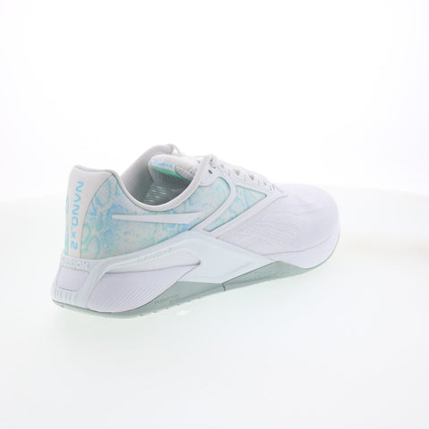 Reebok Nano X2 FZ5699 Womens White Canvas Athletic Cross Training Shoes