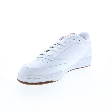 Reebok Club C 85 FZ6012 Mens White Leather Lace Up Lifestyle Sneakers Shoes