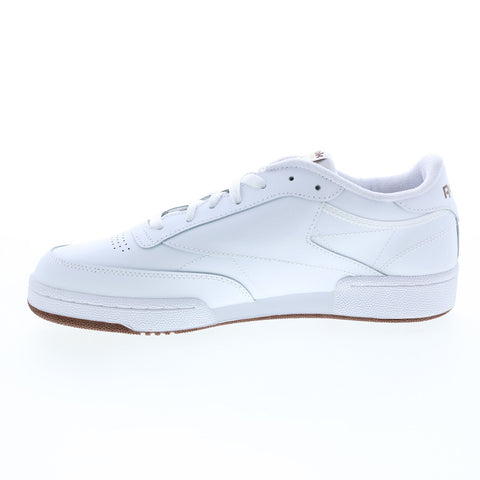Reebok Club C 85 FZ6012 Mens White Leather Lace Up Lifestyle Sneakers Shoes