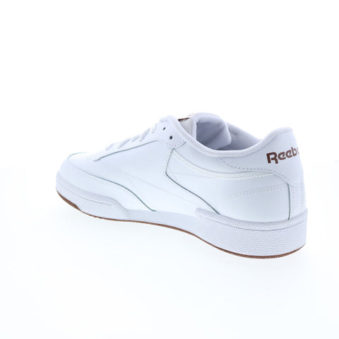 Reebok Club C 85 FZ6012 Mens White Leather Lace Up Lifestyle Sneakers Shoes