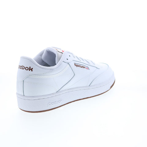 Reebok Club C 85 FZ6012 Mens White Leather Lace Up Lifestyle Sneakers Shoes
