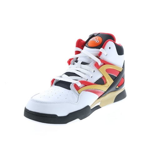 Reebok Pump Omni Zone II Mens White Basketball Inspired Sneakers Shoes