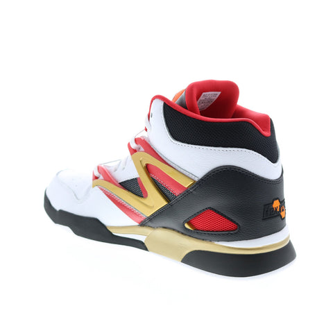 Reebok Pump Omni Zone II Mens White Basketball Inspired Sneakers Shoes