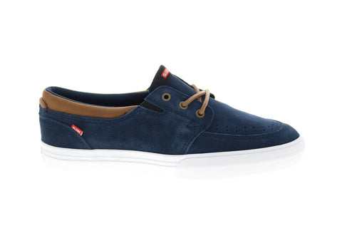 Globe Attic GBATTIC Mens Blue Suede Skate Inspired Sneakers Shoes