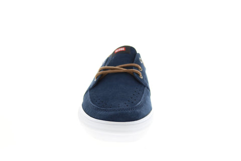 Globe Attic GBATTIC Mens Blue Suede Skate Inspired Sneakers Shoes