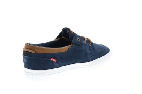 Globe Attic GBATTIC Mens Blue Suede Skate Inspired Sneakers Shoes