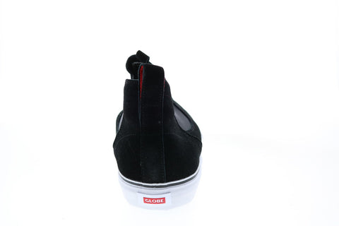 Globe Dover GBDOVER Mens Black Suede Slip On Skate Inspired Sneakers Shoes
