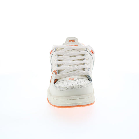 Globe Fusion GBFUS Mens Beige Leather Lace Up Skate Inspired Sneakers Shoes
