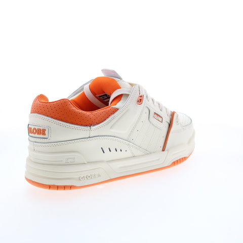 Globe Fusion GBFUS Mens Beige Leather Lace Up Skate Inspired Sneakers Shoes