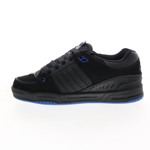 Globe Fusion GBFUS Mens Black Leather Lace Up Skate Inspired Sneakers Shoes