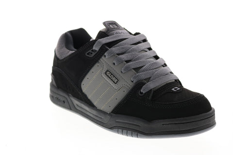 Globe Fusion GBFUS Mens Black Nubuck Skate Inspired Sneakers Shoes