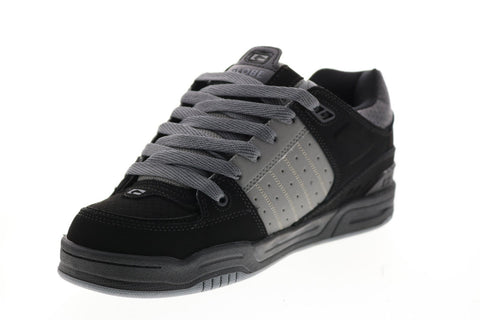 Globe Fusion GBFUS Mens Black Nubuck Skate Inspired Sneakers Shoes