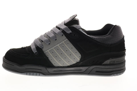 Globe Fusion GBFUS Mens Black Nubuck Skate Inspired Sneakers Shoes