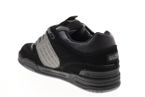 Globe Fusion GBFUS Mens Black Nubuck Skate Inspired Sneakers Shoes