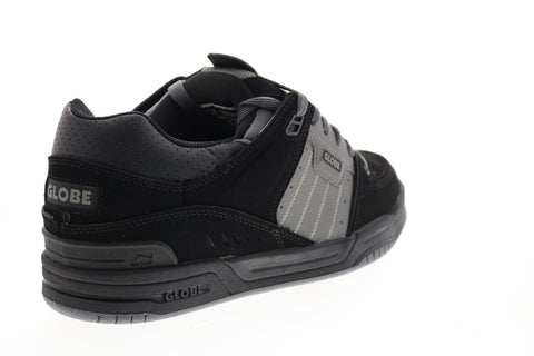 Globe Fusion GBFUS Mens Black Nubuck Skate Inspired Sneakers Shoes