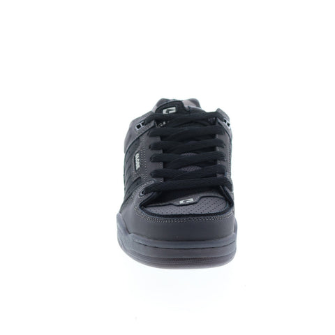 Globe Fusion GBFUS Mens Black Leather Skate Inspired Sneakers Shoes