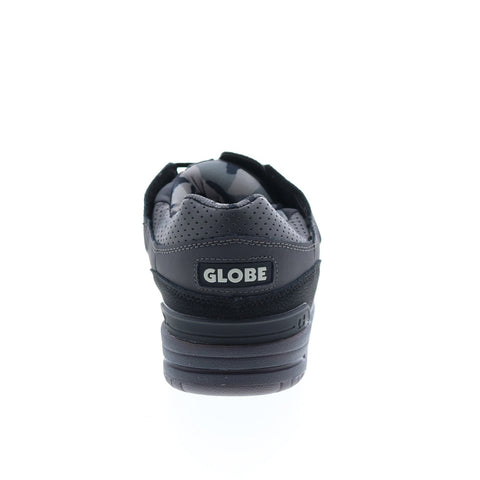Globe Fusion GBFUS Mens Black Leather Skate Inspired Sneakers Shoes