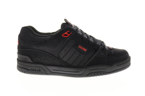 Globe Fusion GBFUS Mens Black Synthetic Lace Up Skate Inspired Sneakers Shoes 