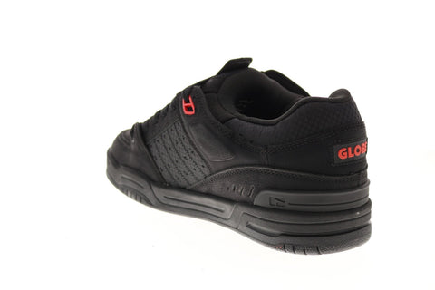 Globe Fusion GBFUS Mens Black Synthetic Lace Up Skate Inspired Sneakers Shoes 