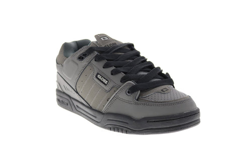 Globe Fusion GBFUS Mens Gray Leather Skate Inspired Sneakers Shoes