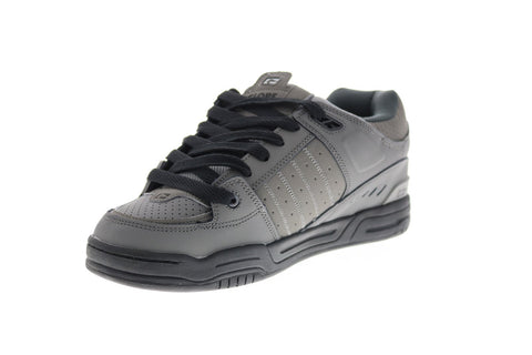 Globe Fusion GBFUS Mens Gray Leather Skate Inspired Sneakers Shoes